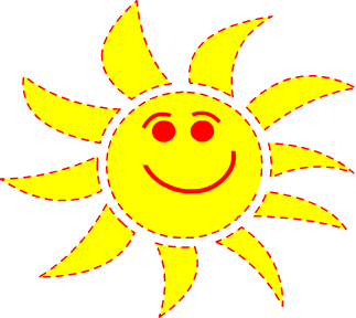 dessin soleil jeux vacances